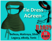 [R39] Tie Dress AGreen
