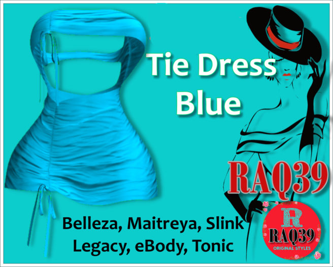 [R39] Tie Dress Blue