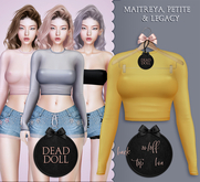 DEAD DOLL - Annika Top - Yellow