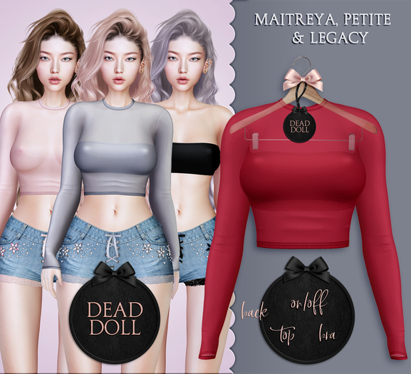 DEAD DOLL - Annika Top - Red