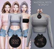 DEAD DOLL - Annika Top - Grey
