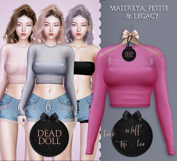 DEAD DOLL - Annika Top - Fuchsia