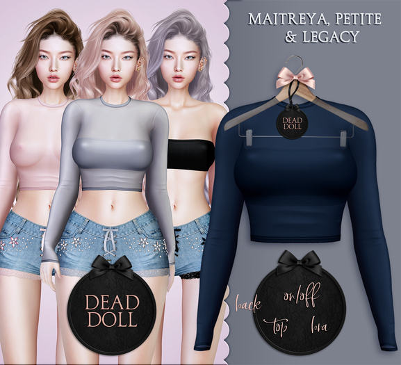 DEAD DOLL - Annika Top - Blue