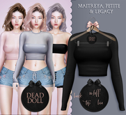 DEAD DOLL - Annika Top - Black