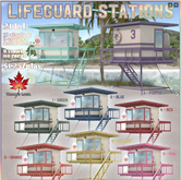Trompe Loeil - Lifeguard Station 8 Pink