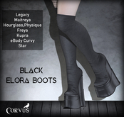 Corvus : Black Elora Boots
