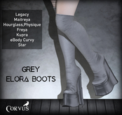 Corvus : Grey Elora Boots