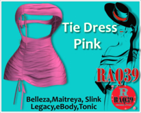 [R39] Tie Dress Pink