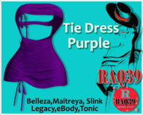[R39] Tie Dress Purple