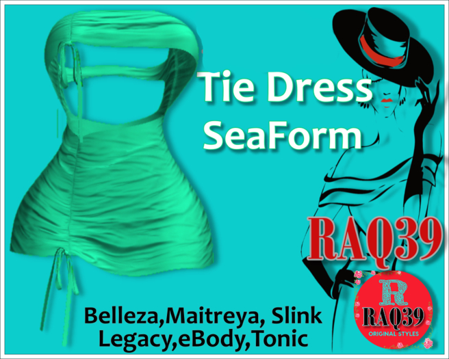 [R39] Tie Dress SeaForm