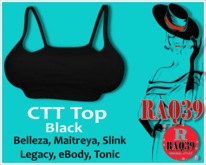 [R39] CTT Crop Top Black