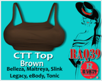 [R39] CTT Crop Top Brown