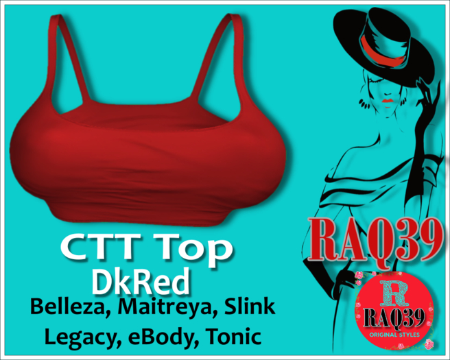 [R39] CTT Crop Top DkRed