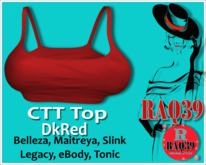 [R39] CTT Crop Top DkRed