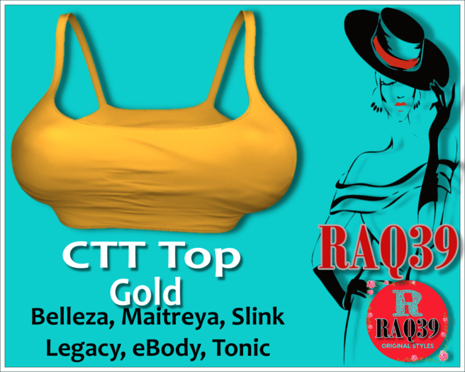 [R39] CTT Crop Top Gold