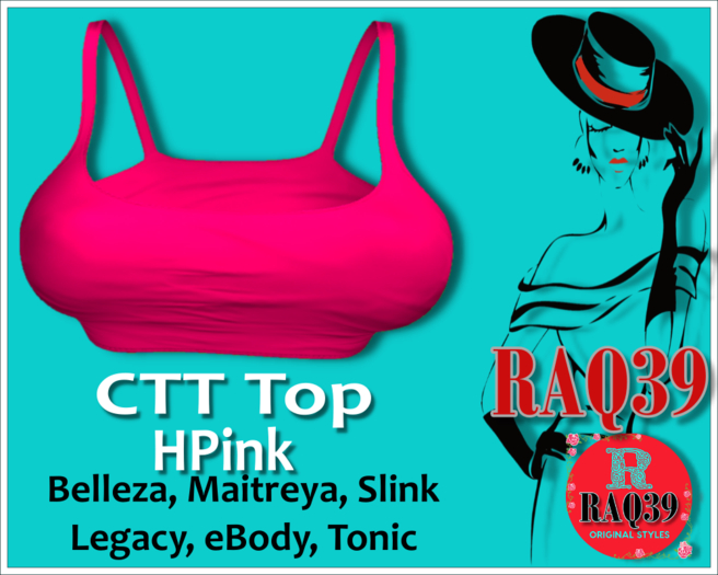 [R39] CTT Crop Top HPink