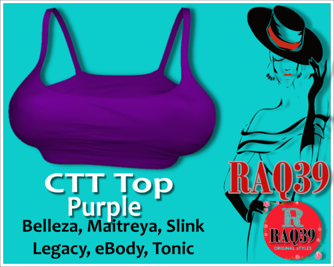 [R39] CTT Crop Top Purple