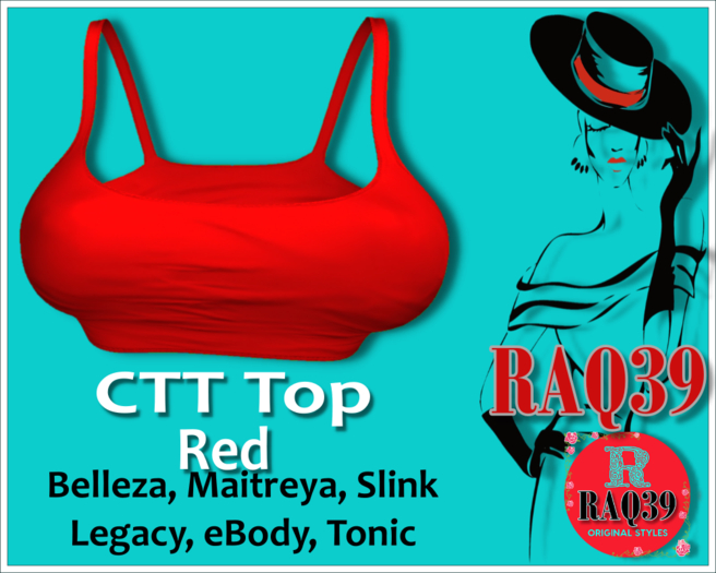 [R39] CTT Crop Top Red