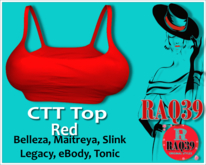 [R39] CTT Crop Top Red