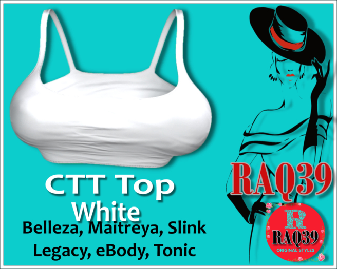 [R39] CTT Crop Top White