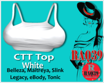 [R39] CTT Crop Top White