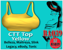 [R39] CTT Crop Top Yellow