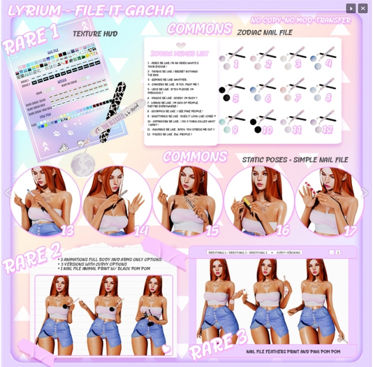 12 - Lyrium. Pisces Nail File