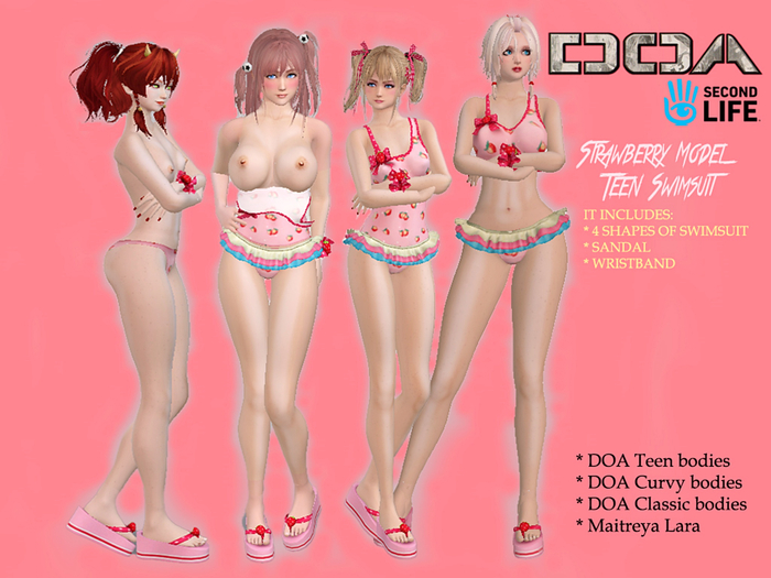 Strawberry Swimsuit - BOX
