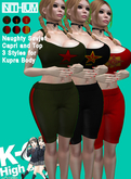 KO-H Naughy Sovjet Girl Capri and Top