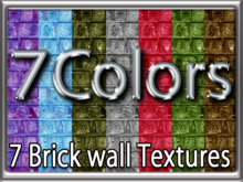 Zoy Texture [ Brick wall 04 ] - Seamless - 7 Colors