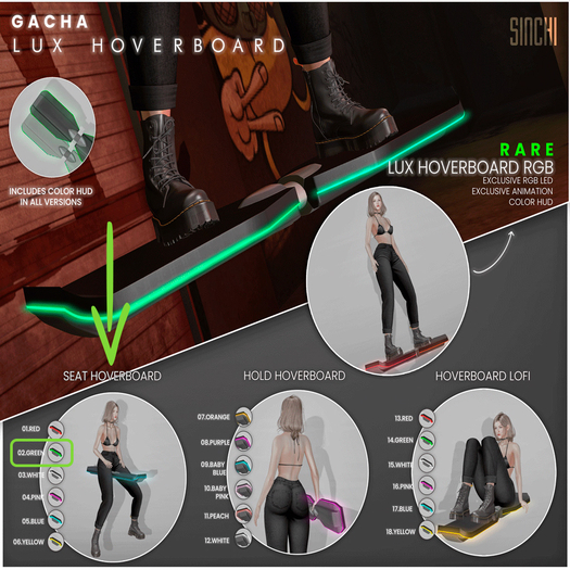 SINCHI - LUX HOVERBOARD - Full Set