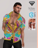 Vursachi Barocca Shirt Peacock