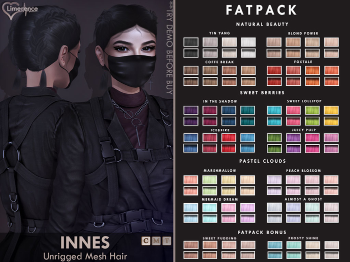 {Limerence} Innes hair-Fatpack