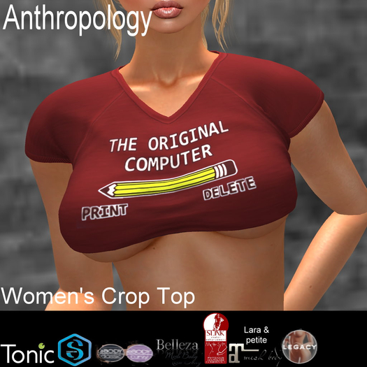 The Original Computer Women's Crop Top (WCT)