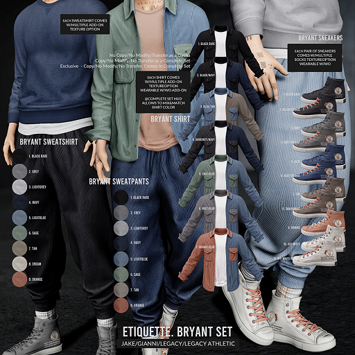 .etiquette. Bryant Socks ADD-on HUD