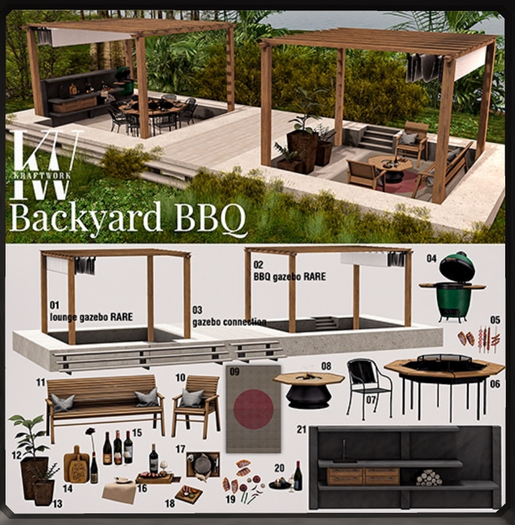 06 KraftWork Backyard BBQ . Barbecue Table