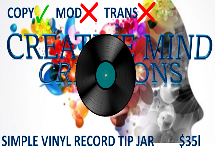 Simple Vinyl Record Tip Jar (MP)