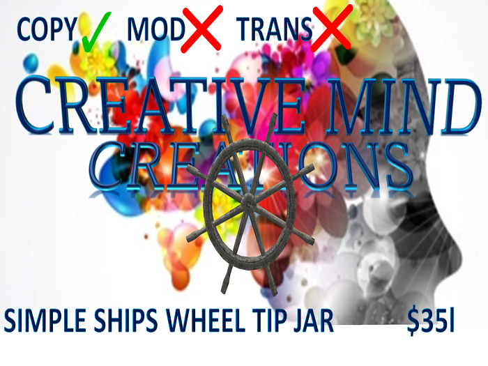 Simple Ship Wheel Tip Jar (MP)