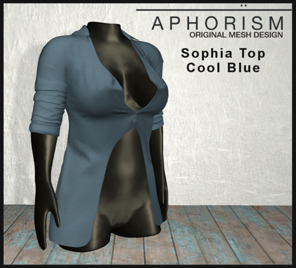 !APHORISM! - Sophia Top Cool Blue