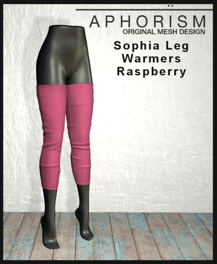 !APHORISM! - Sophia Leg Warmers Raspberry