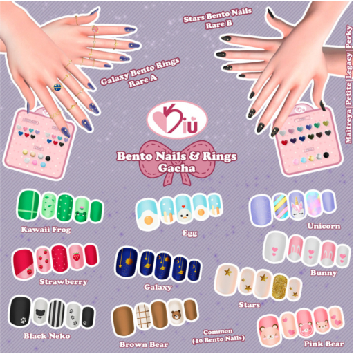 *>Kiu<* - Galaxy Bento Rings (Maitreya-Petite)_ A RARE