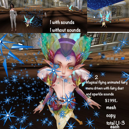 2 Magical flying menu driven fairies-Box