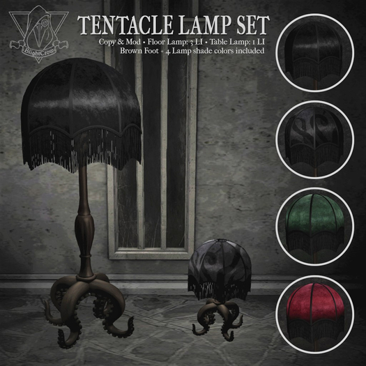 Blightcrow ~⛛~ Tentacle Lamp Set - Brown