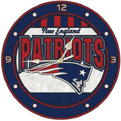 Sports Clock-Football-NE Patriots