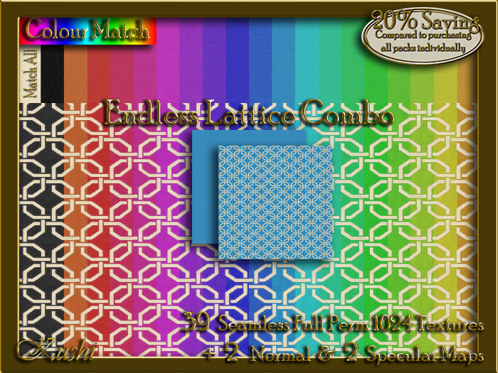 Endless Lattice Combo Seamless Texture Set