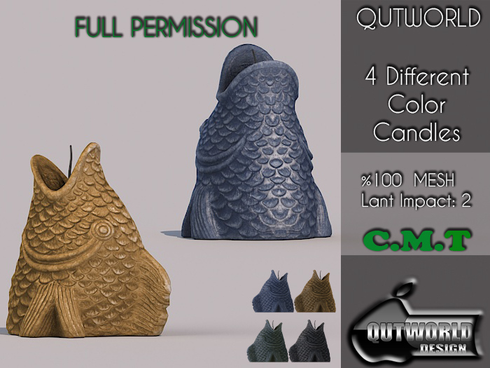 .::QUTWORLD 4 Different Color Candles::.FP