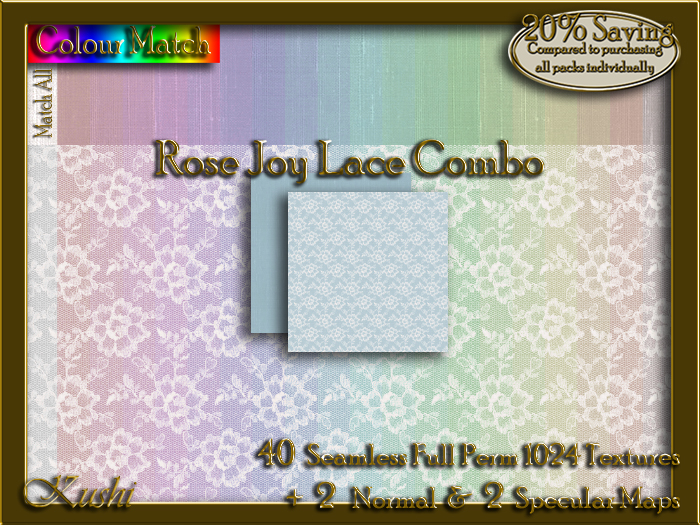 Rose Joy Lace Combo Seamless Texture Set