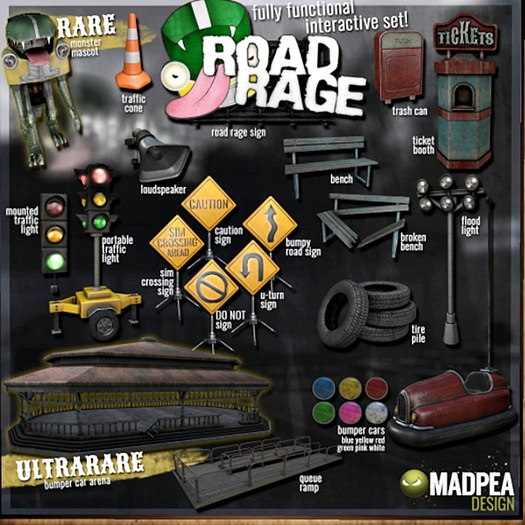 MadPea Road Rage - Bumper Car - Pink