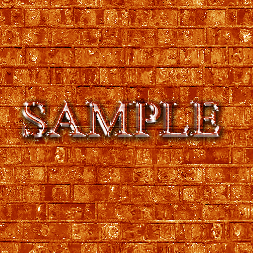 Zoy Texture [ Brick wall 05 ] - Seamless - Orange