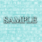 Zoy Texture [ Brick wall 05 ] - Seamless - Mint